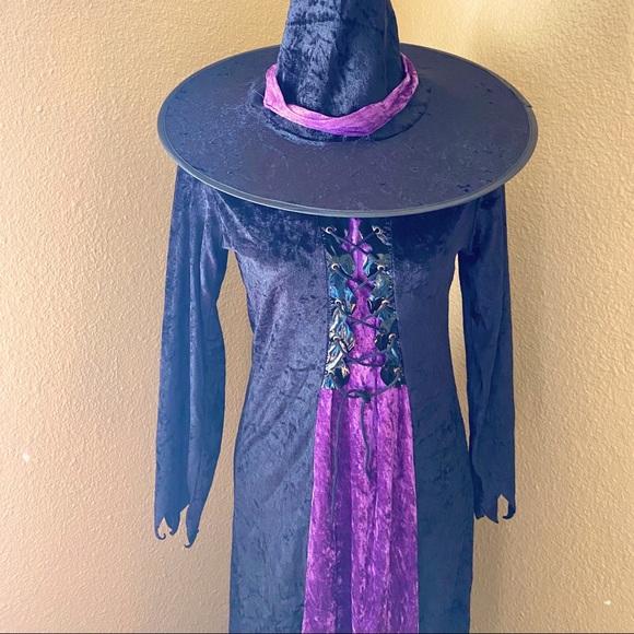 Witch Dress and Hat Halloween costume - Picture 3 of 11
